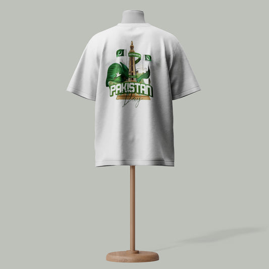 Azadi Spirit Flag T-Shirt l Minar-e-Pakistan Pride