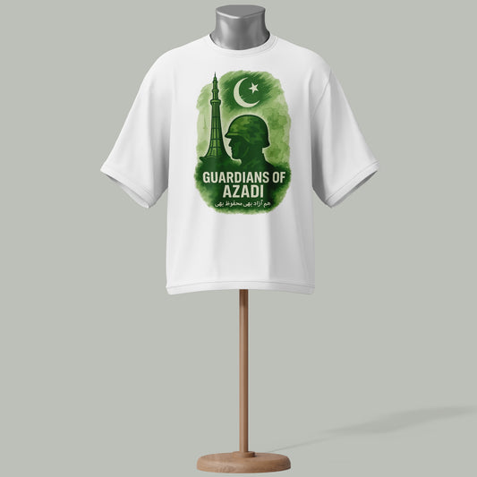 Guardian of Azadi Drop Shoulder Tee | 14th August Drip