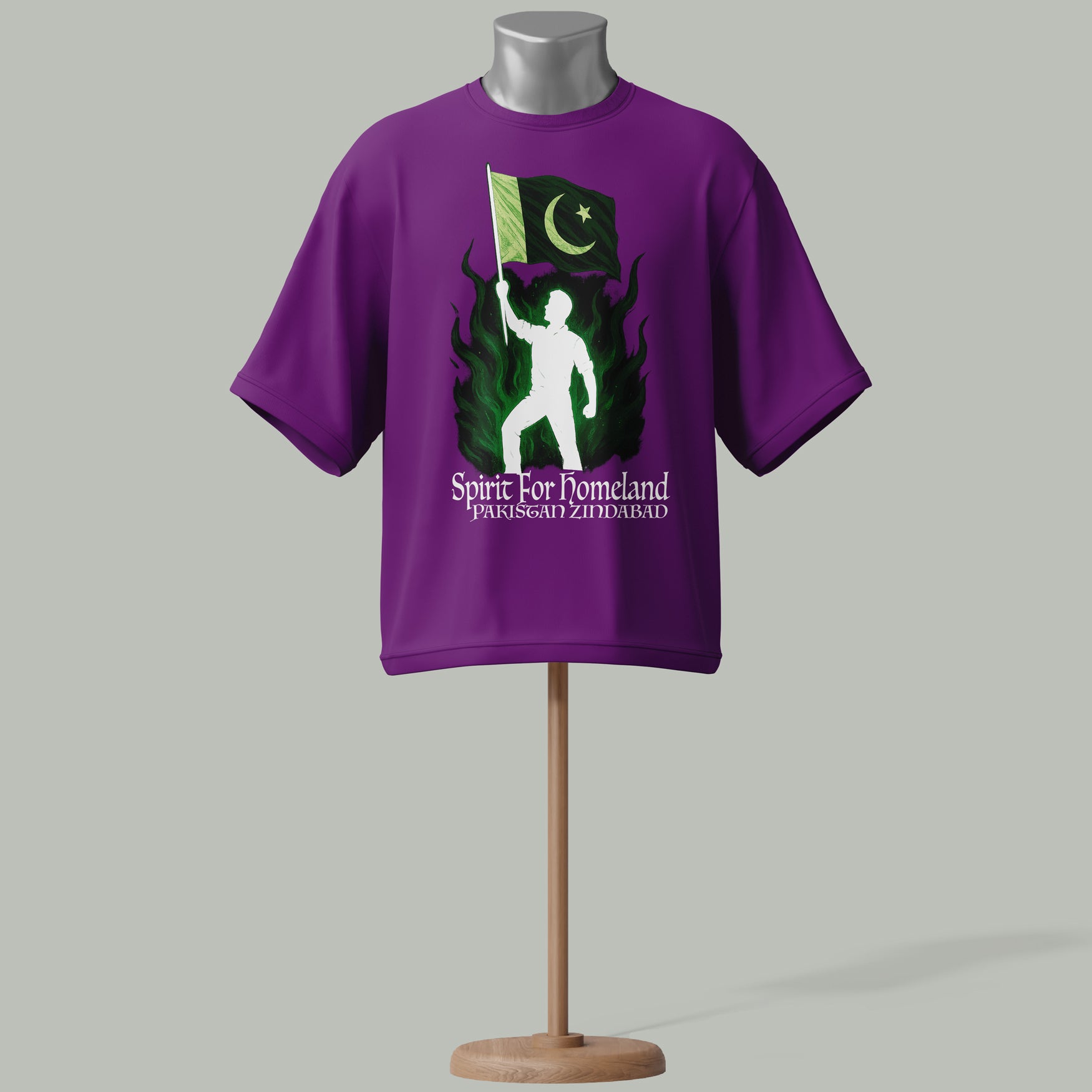 azadi spirit_purple_tshirt