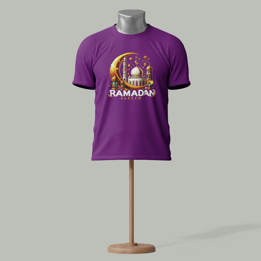 Ramadan Kareem Crescent Mosque T-Shirt – Elegant Islamic Wear