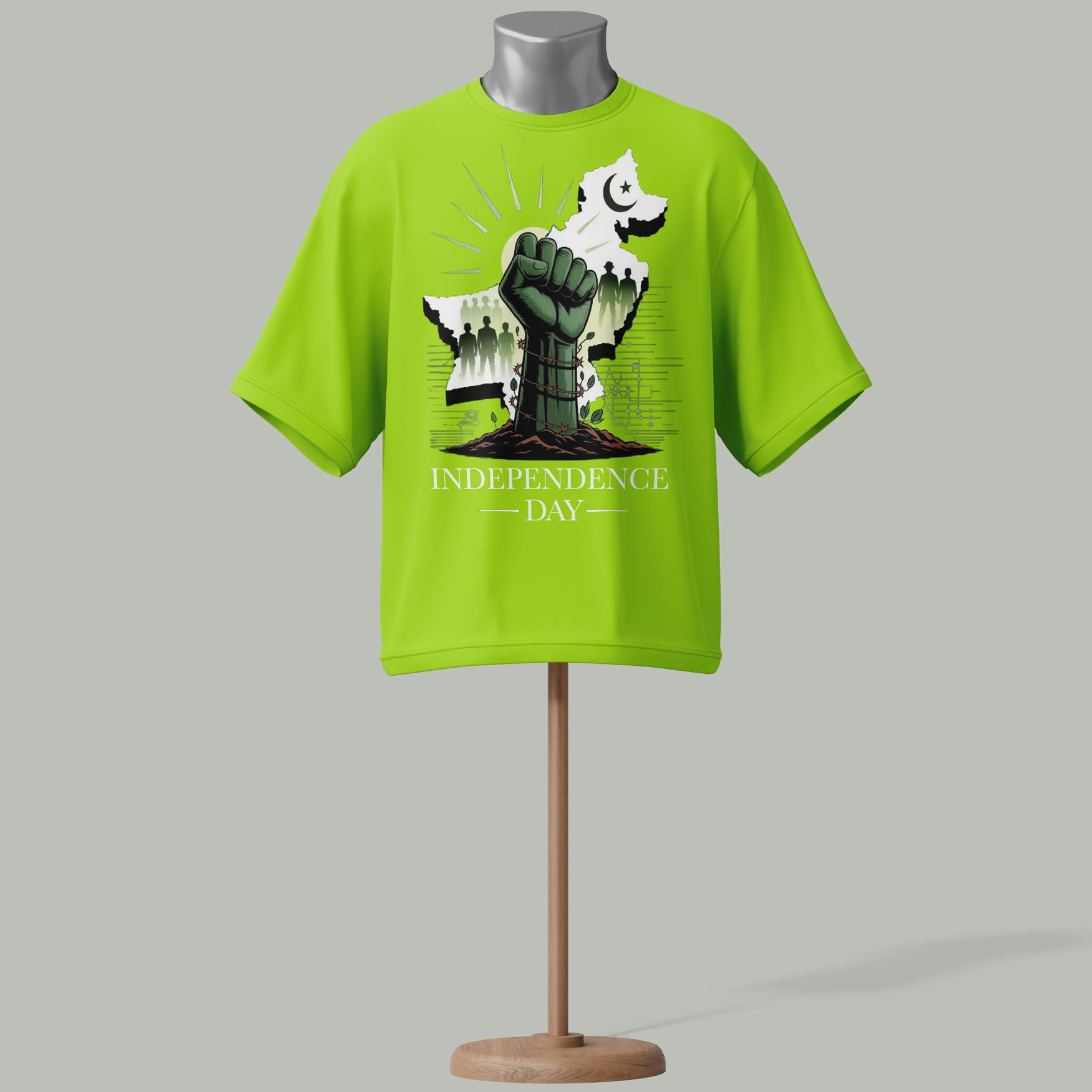 independence day hand_parrot_tshirt