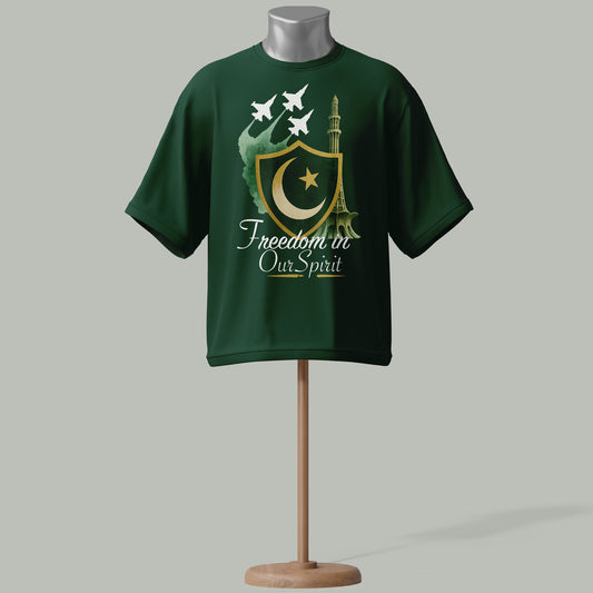 The Spirit Shield Tee | Soar into Azadi Fit