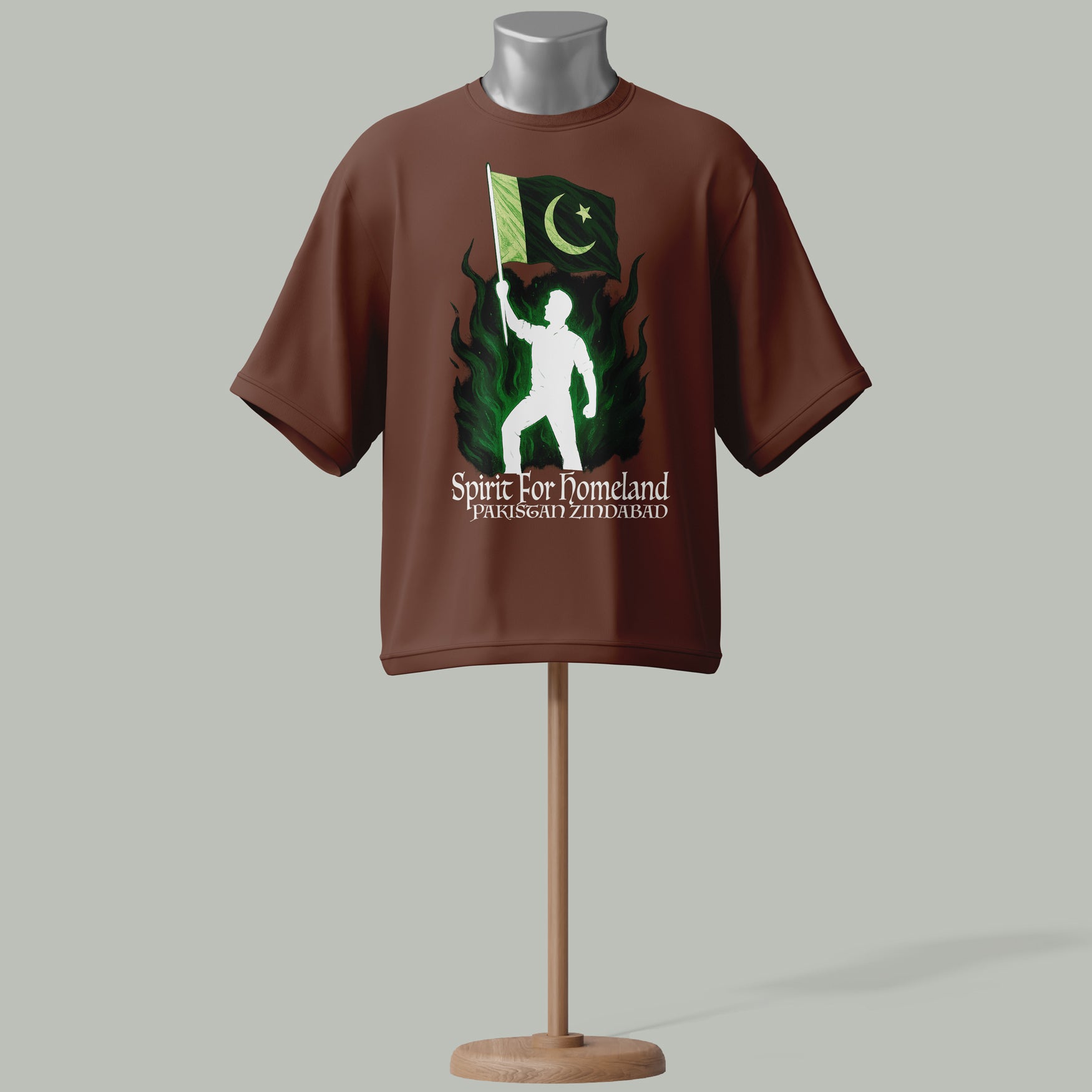 azadi spirit_brown_tshirt