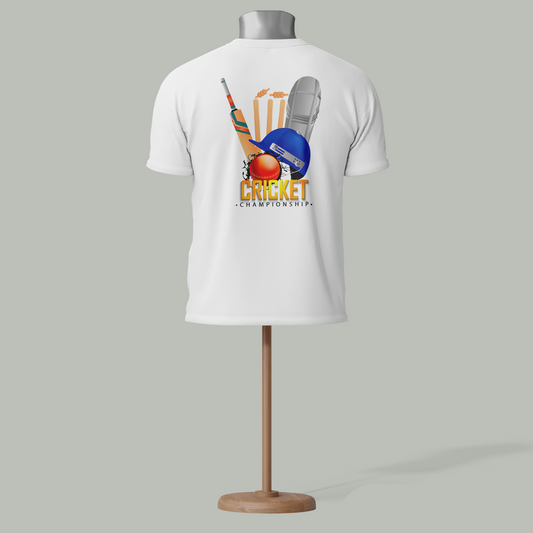 Cricket Championship Custom T-Shirt | Stylish & Comfortable | 15+ Colors