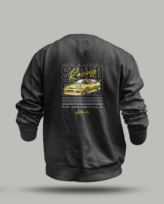 Speed Racing Customized Sweatshirt - Authentic Sports Car Graphic