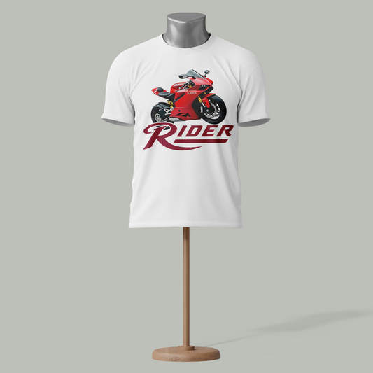 Rider Red Superbike Graphic T-Shirt