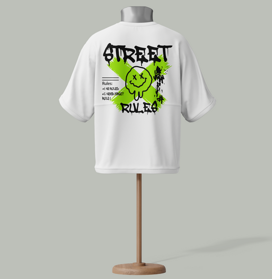 "Street Rules" Urban Streetwear Graffiti T-Shirt
