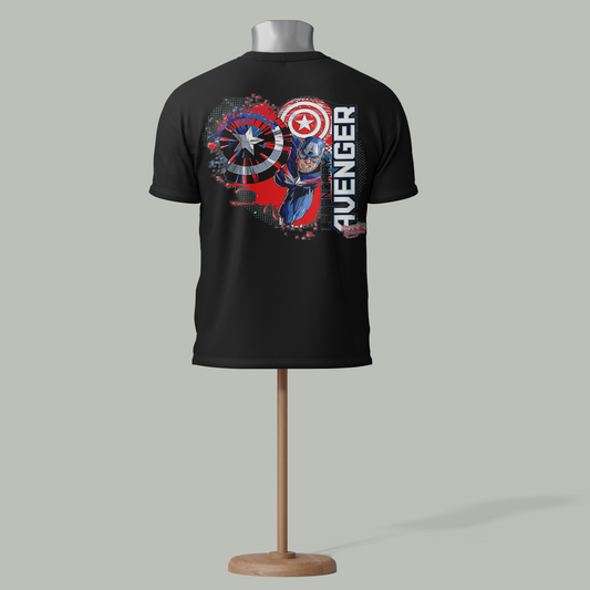 Custom Captain America Avenger T-Shirt – Premium Superhero Apparel