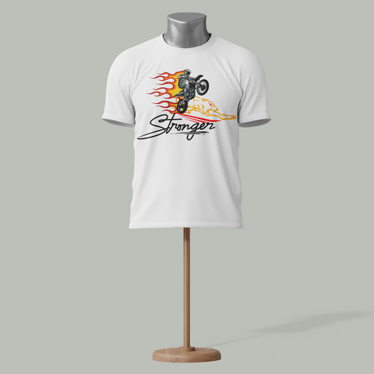 Stronger Rider Extreme Moto Graphic T-Shirt