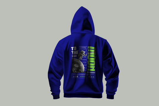 "To the Moon" Custom Hoodie – Dream Big, Stay Cozy