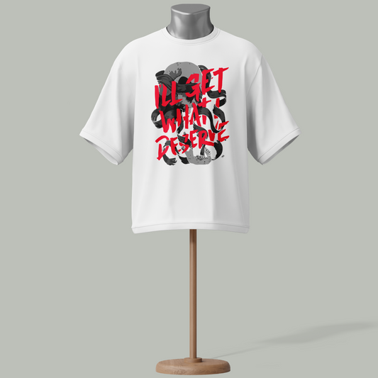 "I'll Get What I Deserve" Graffiti Streetwear T-Shirt