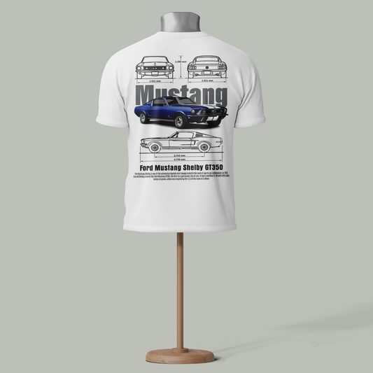 Custom "Ford Mustang Shelby GT350" T-Shirt – Classic Muscle Car Design