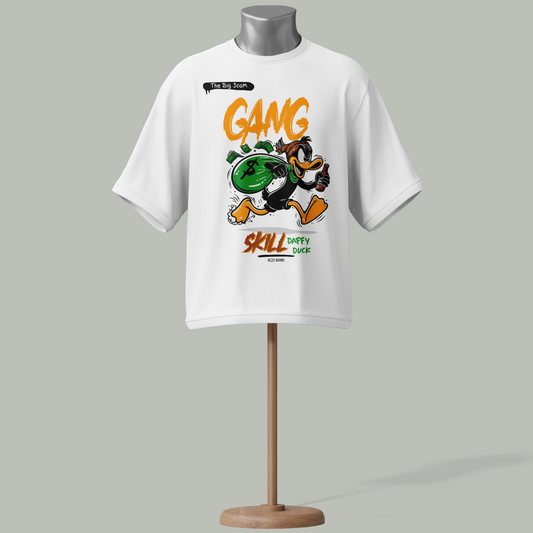 Daffy Duck "Gang Skill" Graphic T-Shirt – Streetwear Style