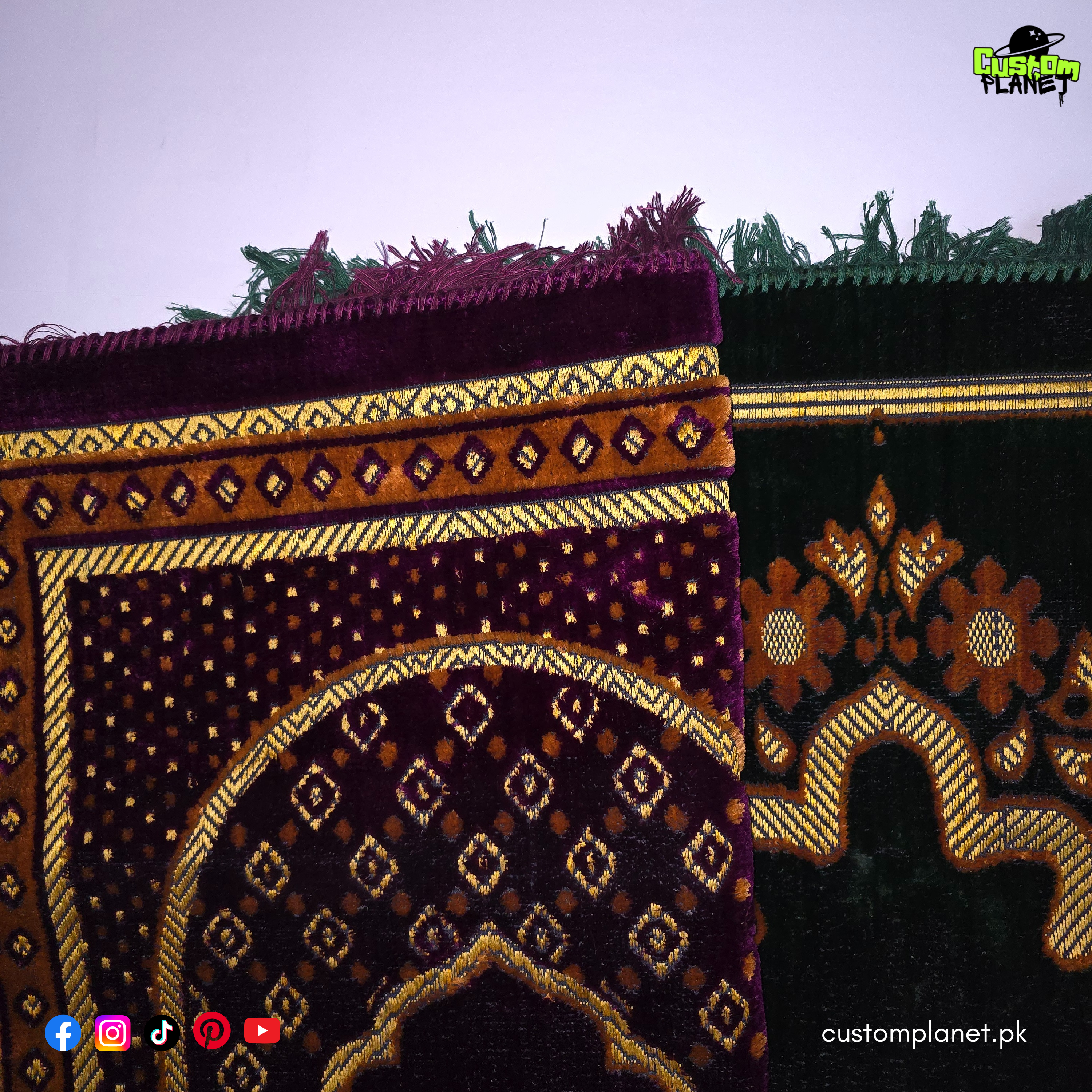 Elite Comfort Velvet Janamaz – Ultra-Premium Prayer Rug for Hajj & Umrah