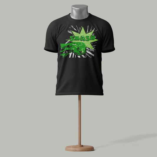 Hulk "Smash" T-Shirt – Premium Cotton, Marvel Superhero Collection