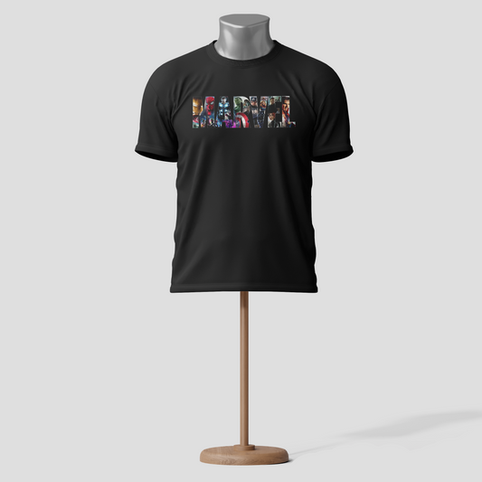 Marvel Custom Printed T-Shirt – Premium Cotton, Superhero Fan Collection