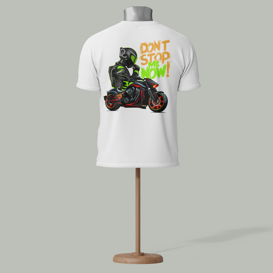 Don't Stop Me Now Biker Graphic T-Shirt