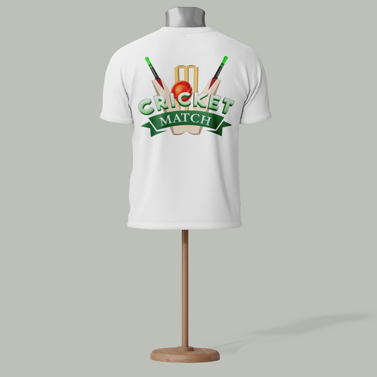 Cricket Match T-Shirts | 15 Colors | Customizable Sportswear