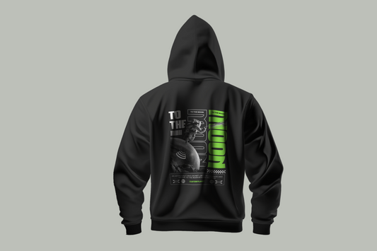 "To the Moon" Custom Hoodie – Dream Big, Stay Cozy