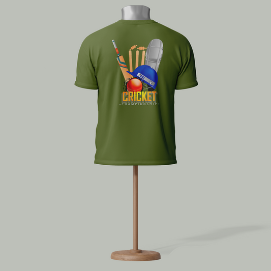 Cricket Championship Custom T-Shirt | Stylish & Comfortable | 15+ Colors