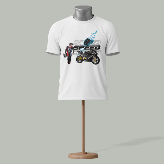 Speed Thunder Motorcycle Rider T-Shirt – 15 Colors