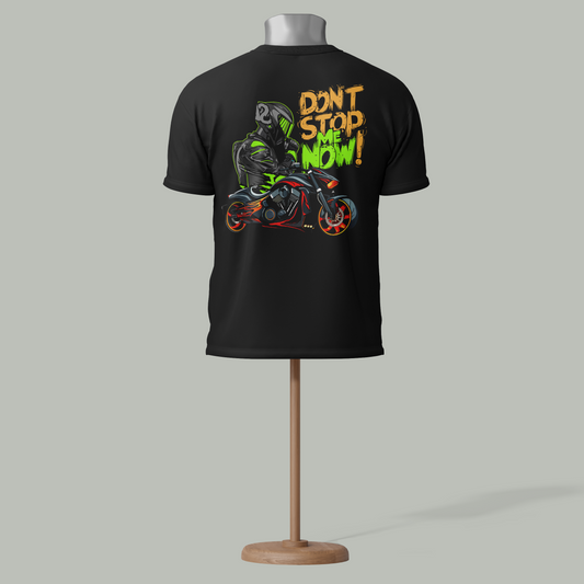 Don't Stop Me Now Biker Graphic T-Shirt