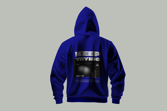Keep Trying 2025 Motivational Customized Hoodie - Inspirational Design for Persistence