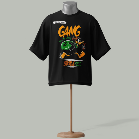 Daffy Duck "Gang Skill" Graphic T-Shirt – Streetwear Style