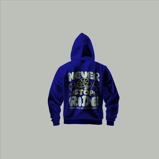"Never Stop Ride Custom Hoodie - Passion for Every Journey"