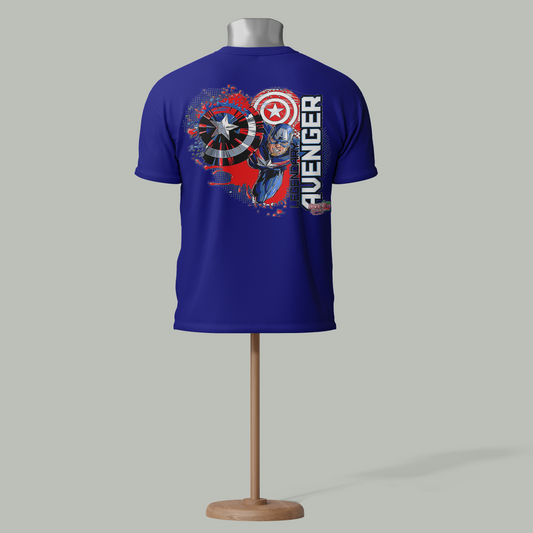 Custom Captain America Avenger T-Shirt – Premium Superhero Apparel