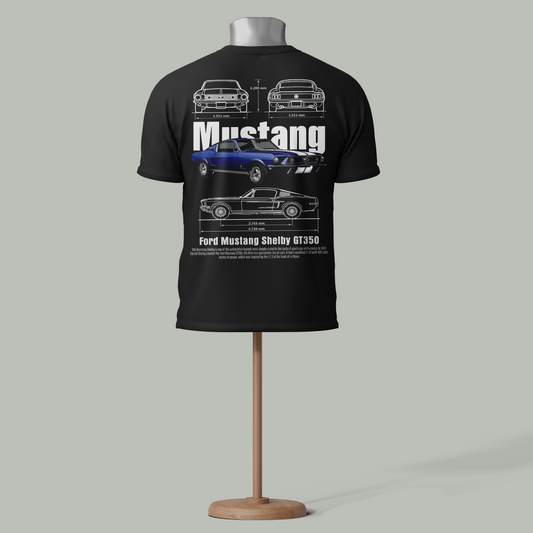 Custom "Ford Mustang Shelby GT350" T-Shirt – Classic Muscle Car Design