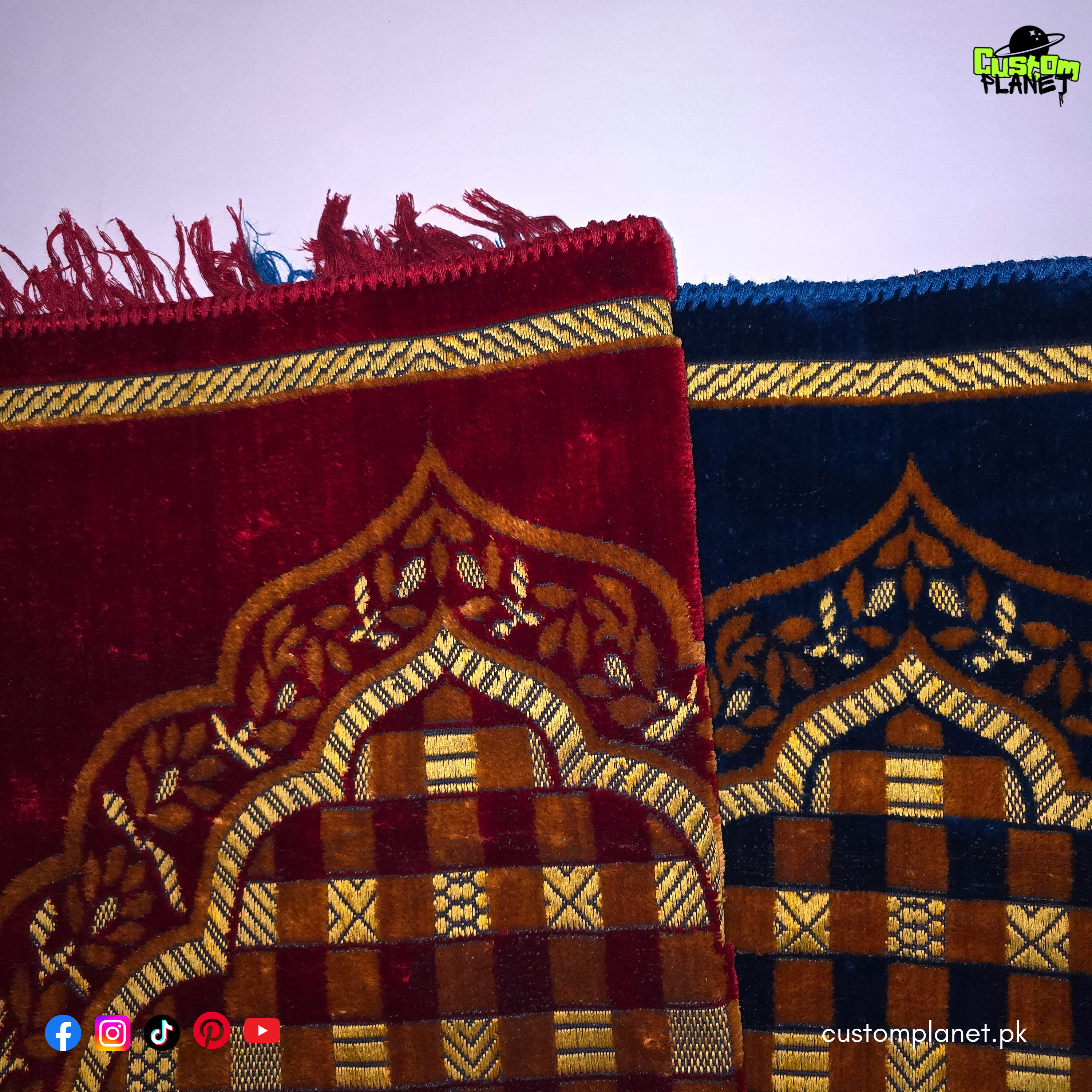 Elite Comfort Velvet Janamaz – Ultra-Premium Prayer Rug for Hajj & Umrah