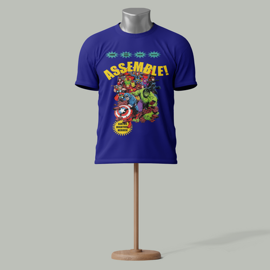 Avengers "Assemble" T-Shirt – Premium Cotton, Marvel Superhero Collection