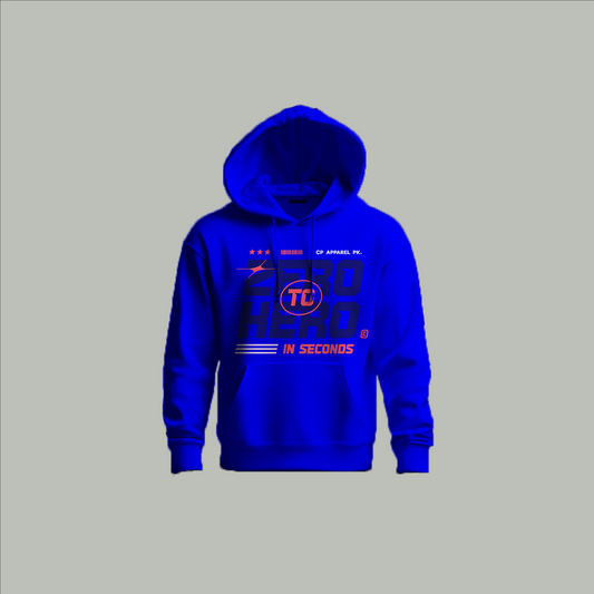 "Zero to Hero in Seconds" Custom Hoodie – Motivational Design