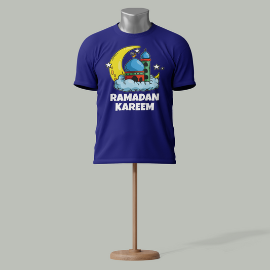 Ramadan Kareem T-Shirt – Mosque & Crescent Moon Design