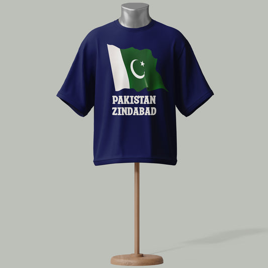 Pakistan Zindabad White T-Shirt – National Flag Print