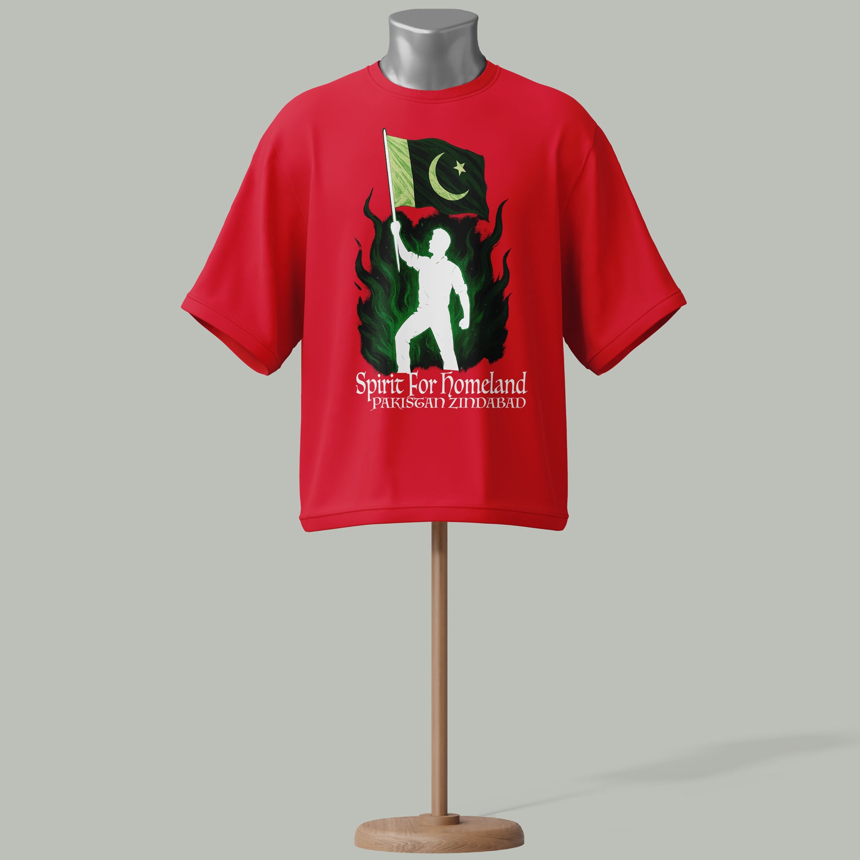azadi spirit_red_tshirt