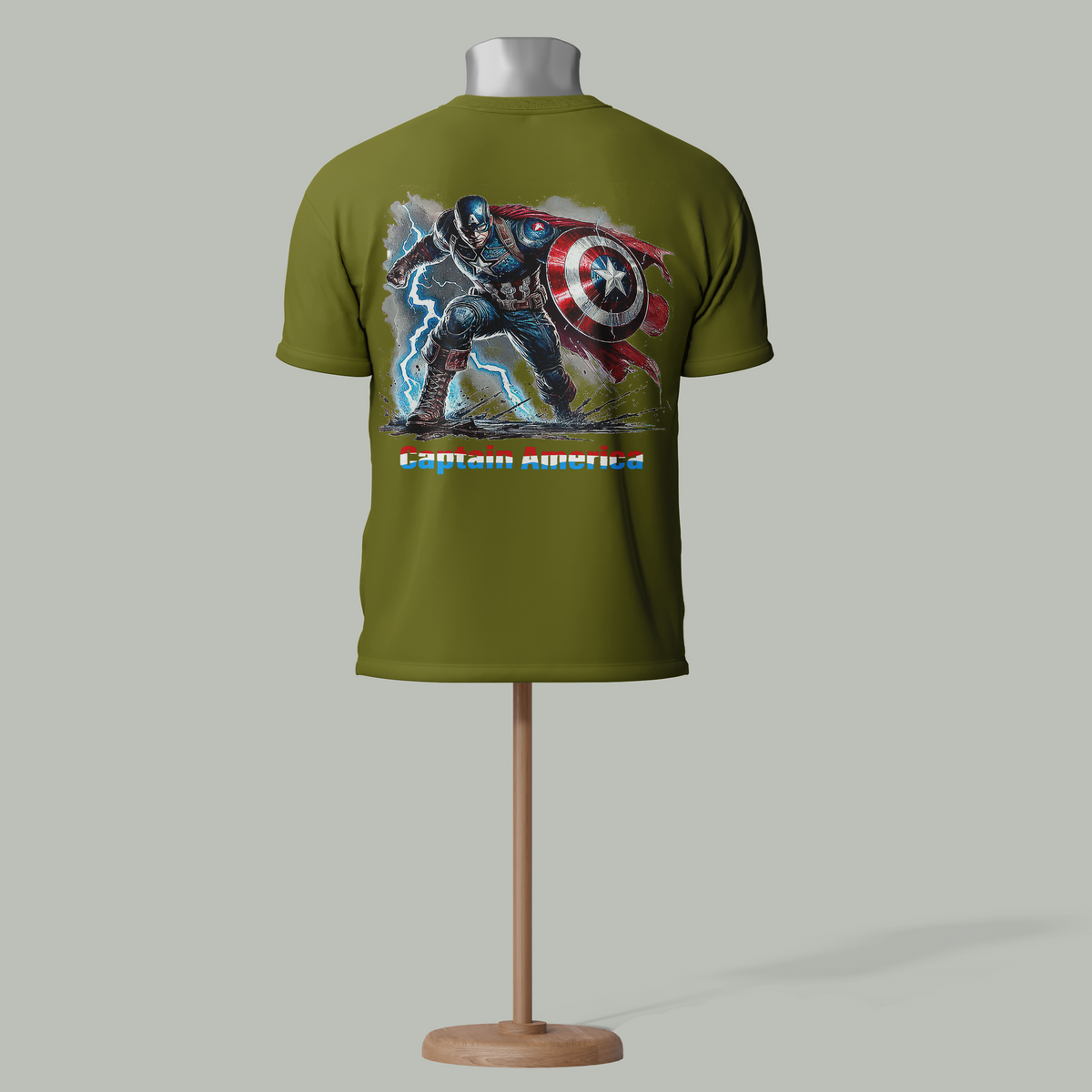 Custom Captain America Thunder T-Shirt – Premium Superhero Tee