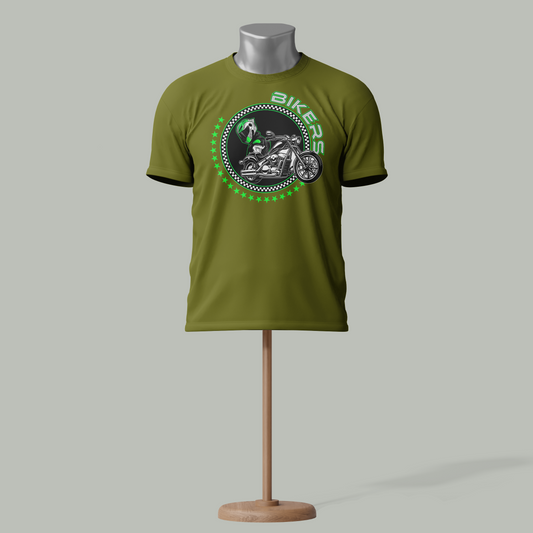 Biker Graphic T-Shirt – Custom Motorcycle Rider Tee for Men