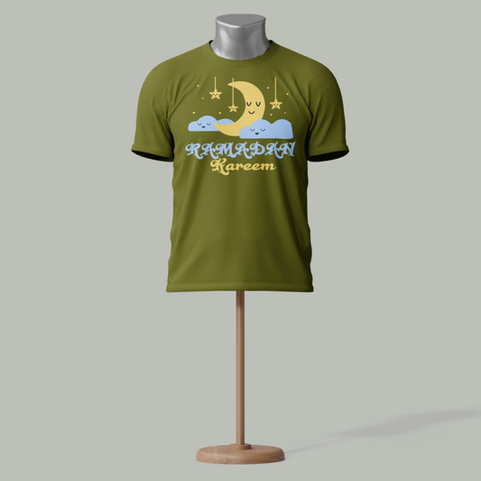 Ramadan Kareem T-Shirt – Cute Crescent Moon & Stars Design