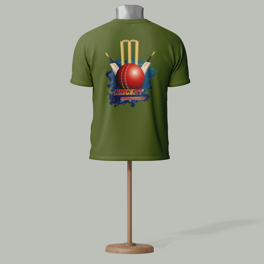 Cricket Championship T-Shirts | 15 Colors | Customizable Sportswear