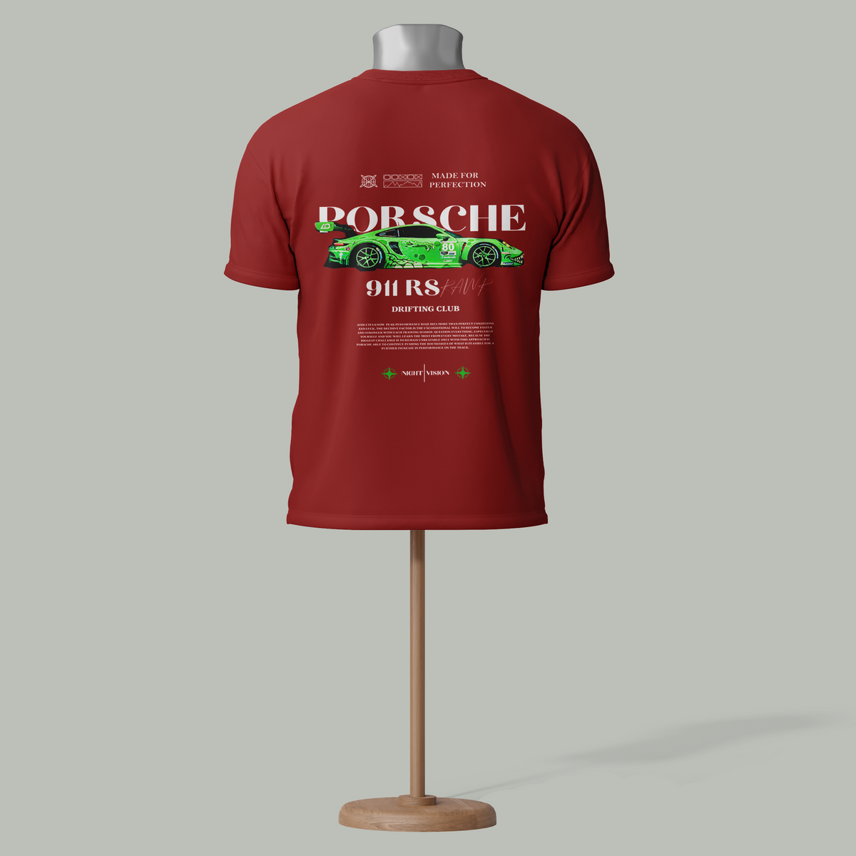 Custom "Porsche 911 RS" T-Shirt – High-Performance Racing Design