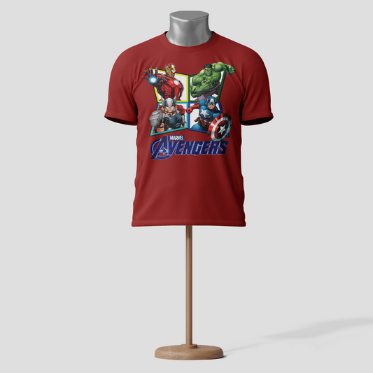 Avengers Heroes Custom T-Shirt – Soft Cotton, Superhero Fan Apparel
