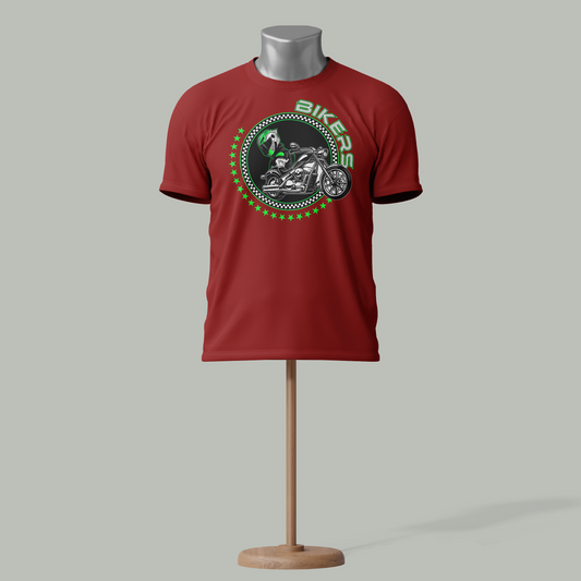 Biker Graphic T-Shirt – Custom Motorcycle Rider Tee for Men