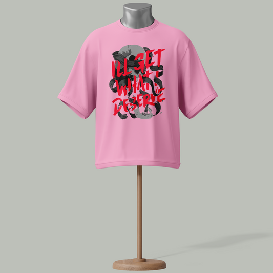 "I'll Get What I Deserve" Graffiti Streetwear T-Shirt
