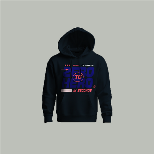 "Zero to Hero in Seconds" Custom Hoodie – Motivational Design