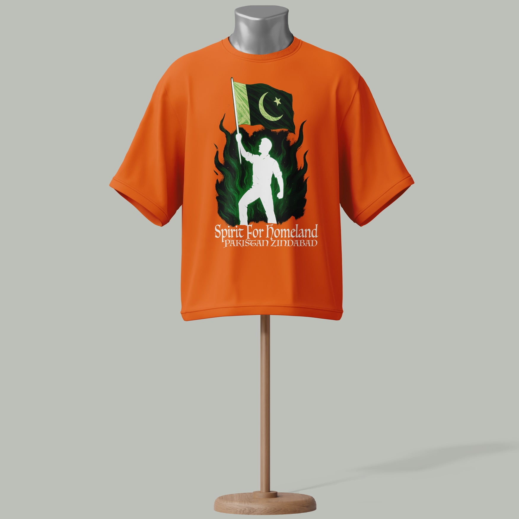 azadi spirit_orange_tshirt