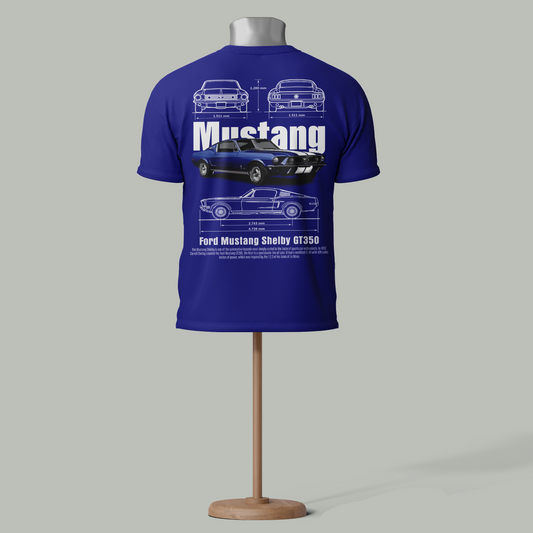 Custom "Ford Mustang Shelby GT350" T-Shirt – Classic Muscle Car Design