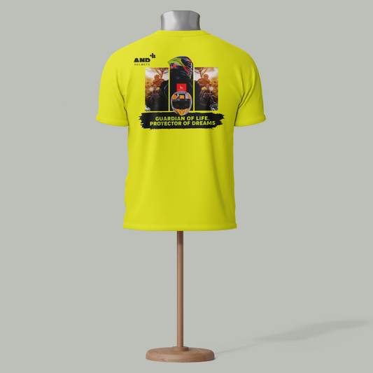 Guardian Biker T-Shirt – Helmet Protector Graphic Tee for Riders