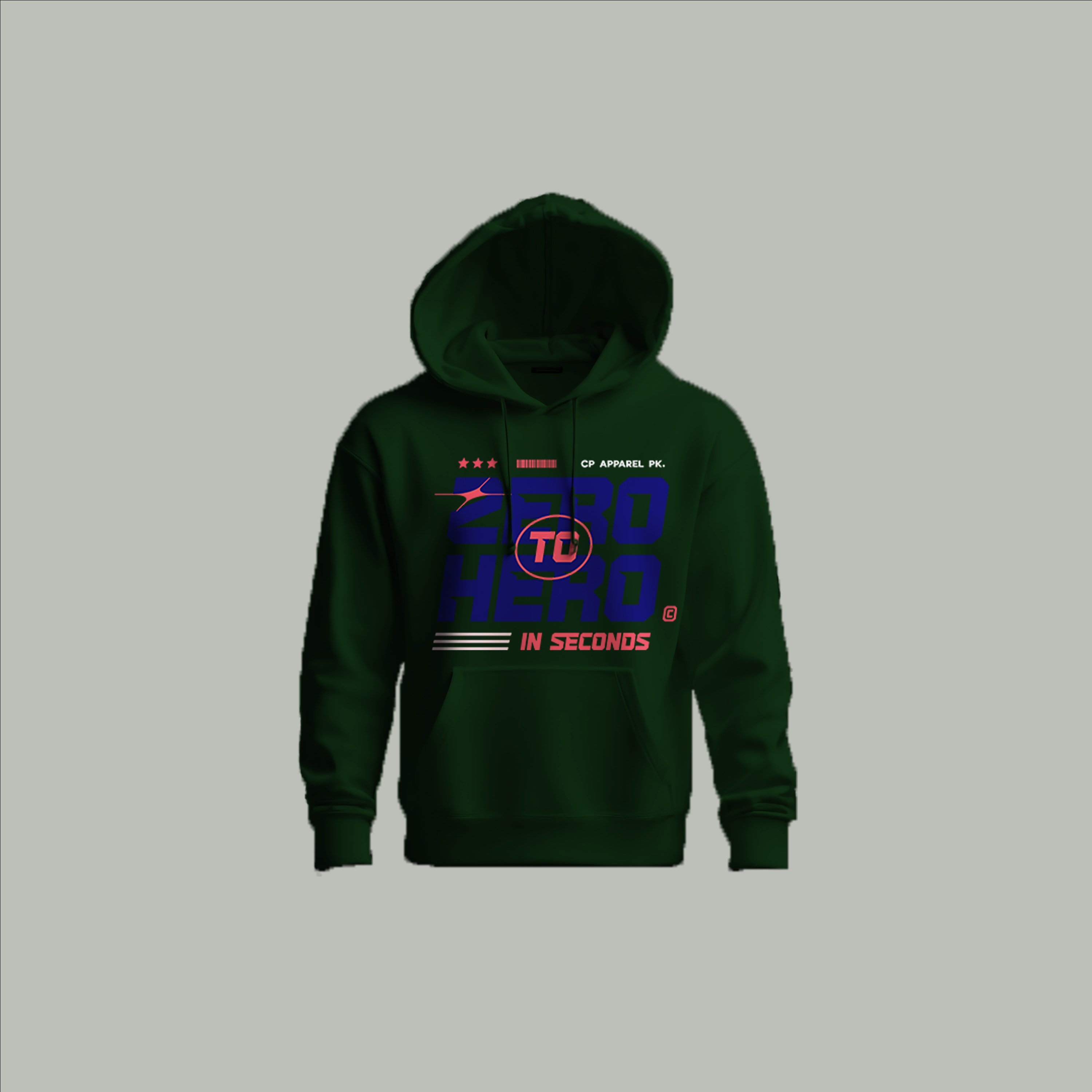 "Zero to Hero in Seconds" Custom Hoodie – Motivational Design